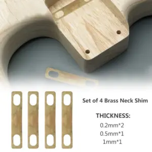 Brass Guitar Neck Adjustment Shims Set 8 S2dfcce93eb934b3bb453ca98b97a46465