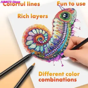 Multi-Color Concentric Rainbow Colored Pencils Set 11 S2e21c3dbc4814de499fad3bd7dd543bda