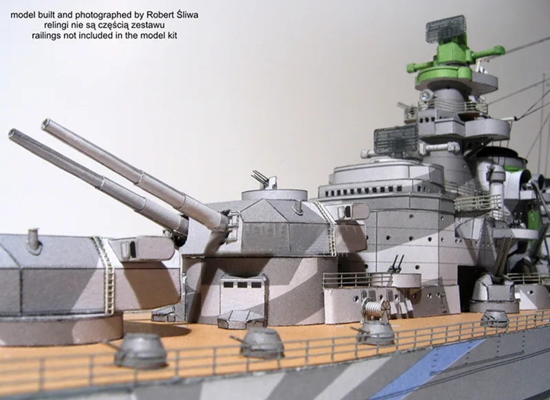 H-39 Battleship Paper Model 1/400 Scale 3 H-39 Battleship Paper Model 1/400 Scale - Image 3