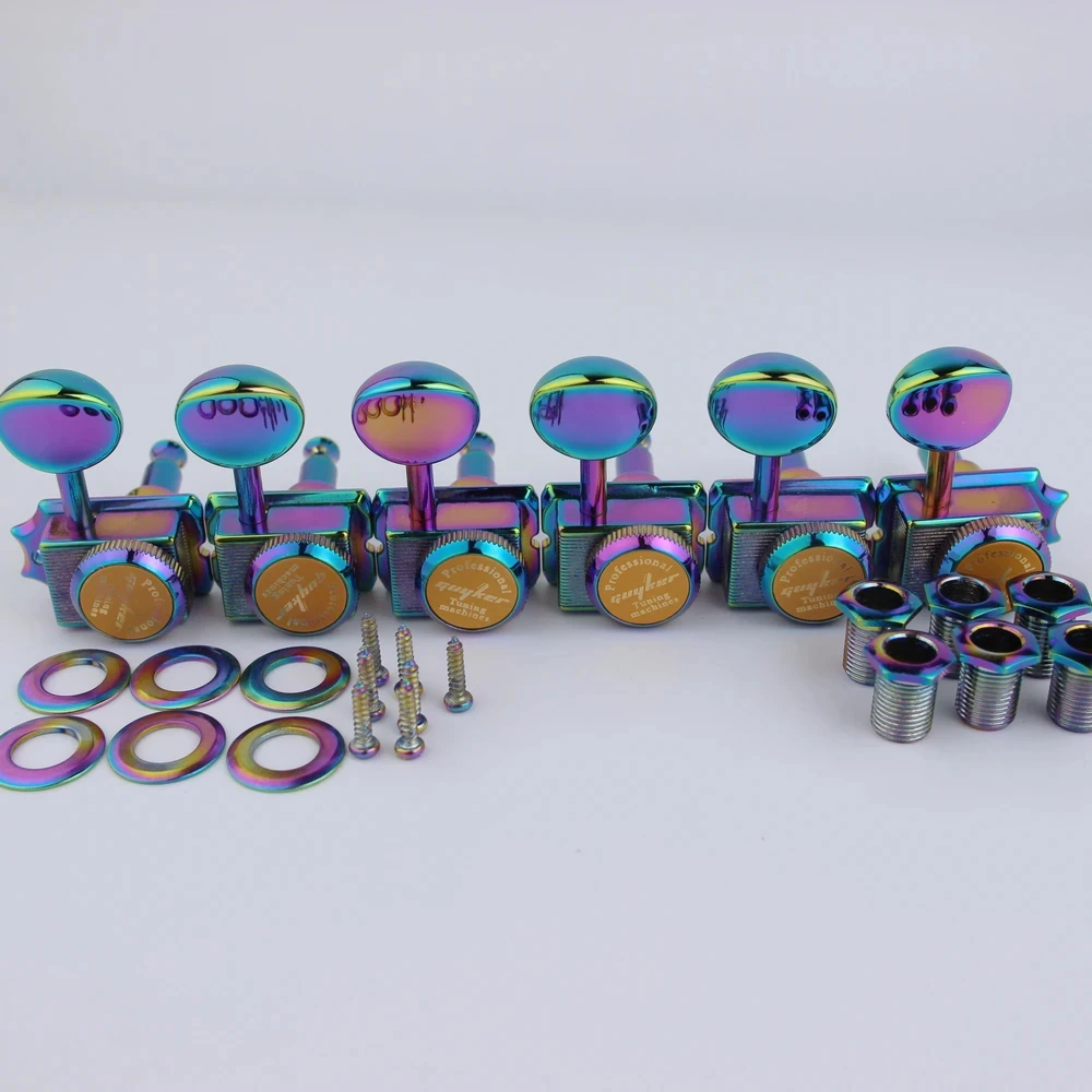 Vintage Gold Locking Tuners for Electric Guitar 6 Vintage Gold Locking Tuners for Electric Guitar - Image 6