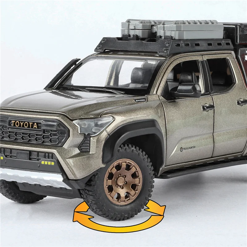 1:24 Toyota Tacoma Diecast Model with Sound & Lights 4 1:24 Toyota Tacoma Diecast Model with Sound & Lights - Image 4