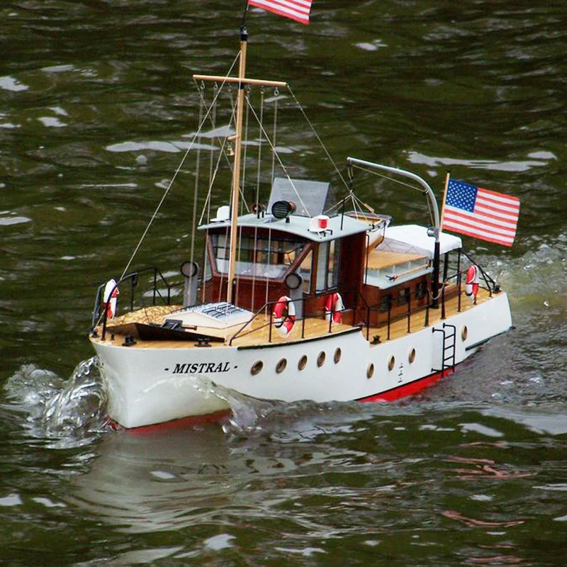 Wooden Yacht Model Northwest Wind 711mm 2 Wooden Yacht Model Northwest Wind 711mm - Image 2