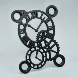 Stainless Steel Clock-Shaped Decor Plates Set 5 S2ebb24c4e7de4d6cb331c8e6c64fcfd9b