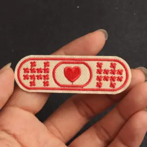 Love-Themed Iron-On Patch Set of 5