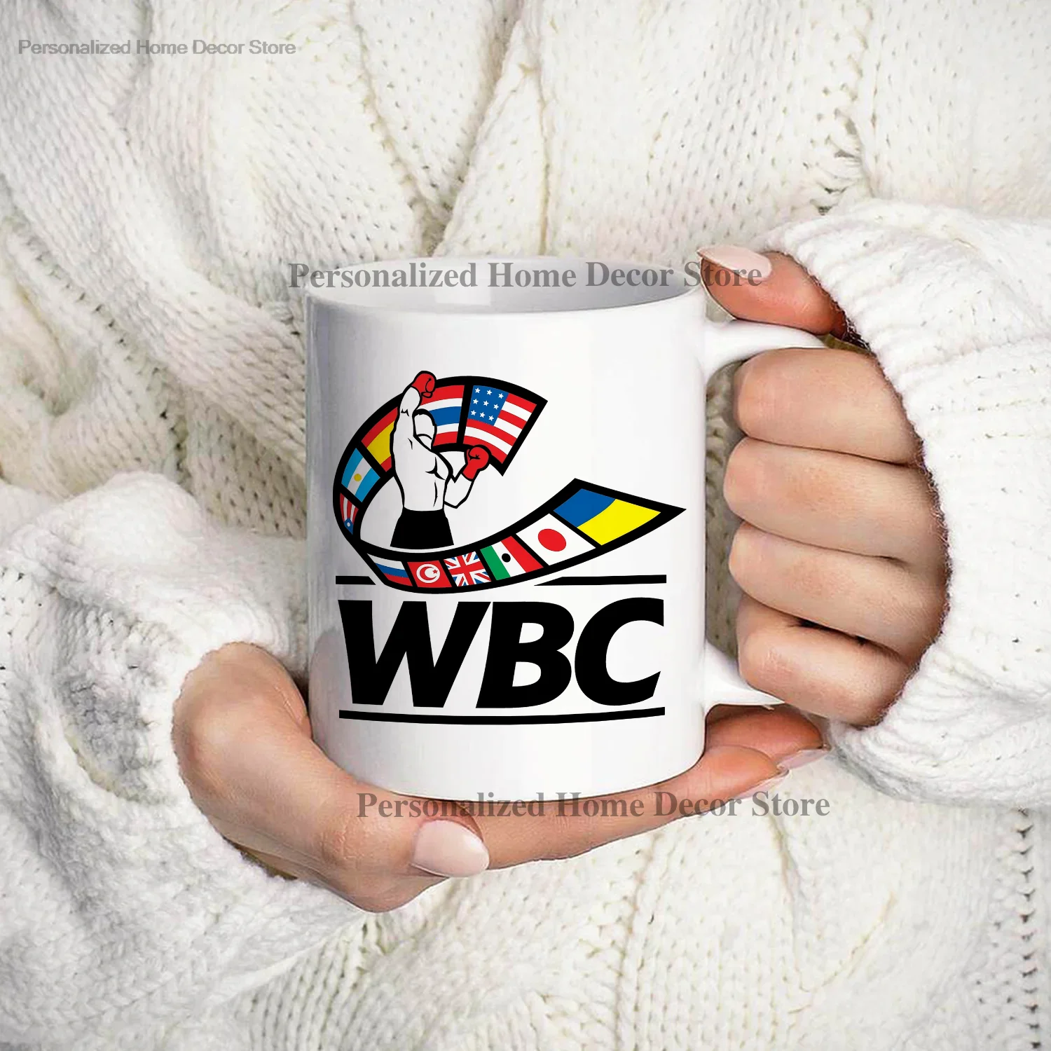 Patriotic WBC Ceramic Mug with Flags 2 Patriotic WBC Ceramic Mug with Flags - Image 2