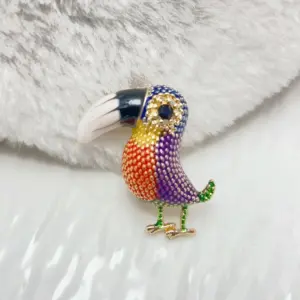 Zinc Alloy Cormorant Brooch MS315 Series 10 S2f0c2af4cd49447ab5d835d50a7da67cY