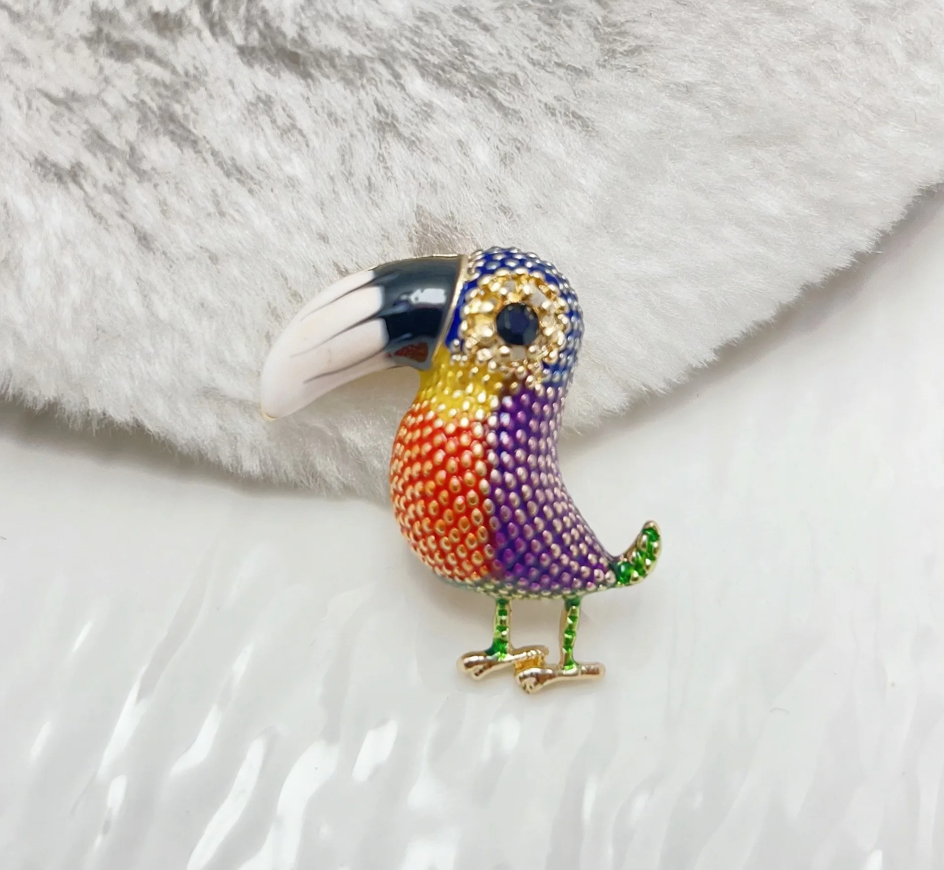 Zinc Alloy Cormorant Brooch MS315 Series 4 Zinc Alloy Cormorant Brooch MS315 Series - Image 4