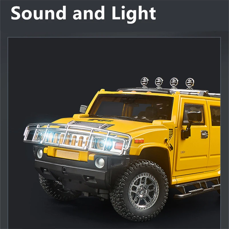 1:18 Scale Hummer H2 Off-Road Diecast Model 3 1:18 Scale Hummer H2 Off-Road Diecast Model - Image 3