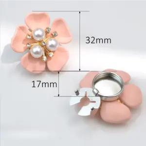 Multi-Colored Pearl Flower Cufflinks for Men and Women 11 S2f5f8c61d8cf4f3fa21e482e16031f86x