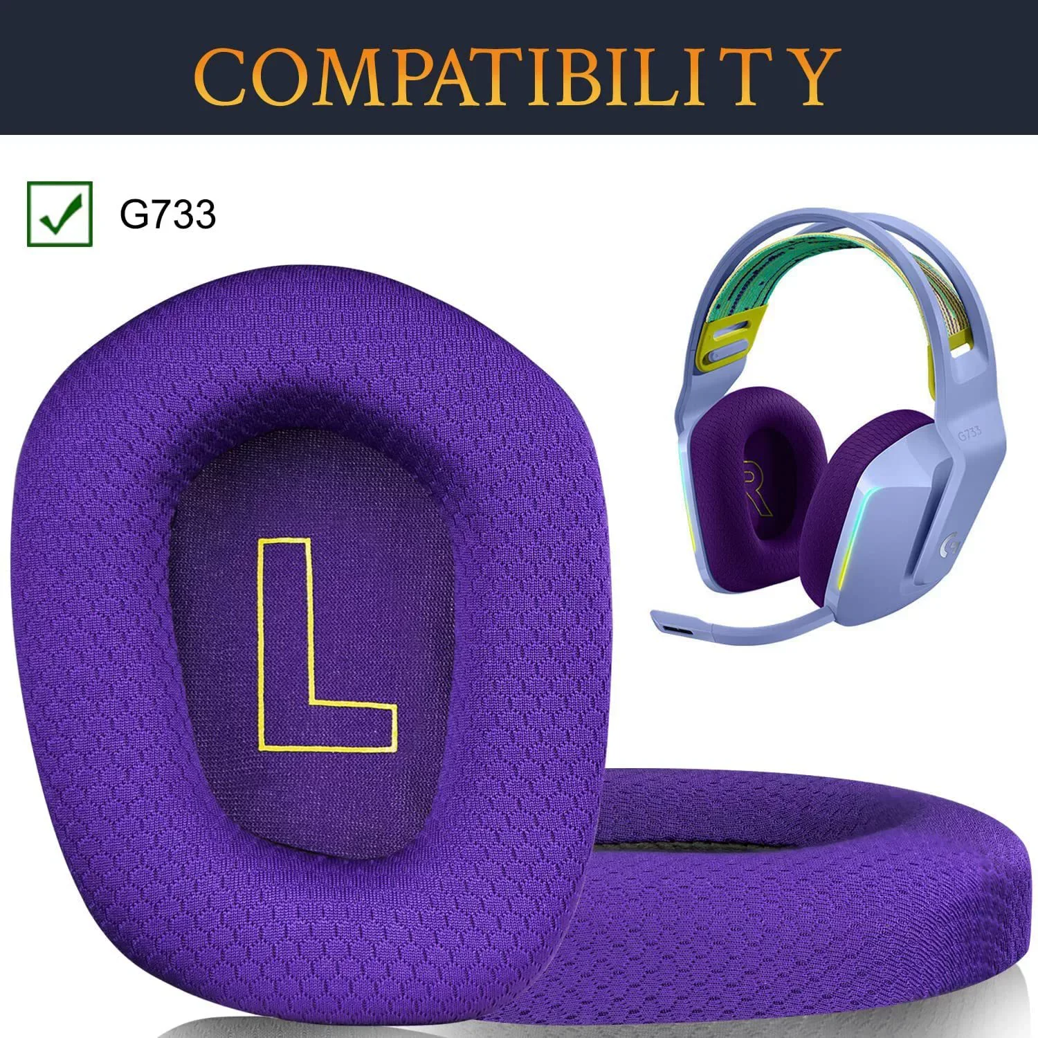 Logitech G535 Mesh Ear Pads Replacement Set 6 Logitech G535 Mesh Ear Pads Replacement Set - Image 6