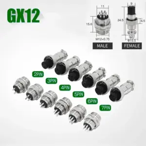 Waterproof Aviation Connector Set GX12 GX16 GX20 11 S2fa92f5175bf4cc39a270773337e4359i