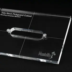 Transparent Acrylic Tele Neck Pickup Routing Template 7 S2fedb6f5385a414793575ed8e6e36647H