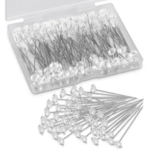 Elegant Clear Crystal Head Pins for Crafts 14 S301a2d9b928840b8b7042948e66c1ef5e