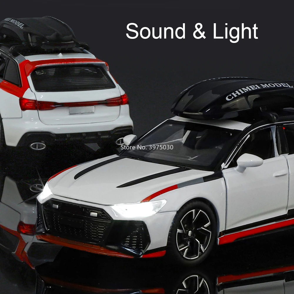 White RS6 1:32 Scale Diecast Model Car 4 White RS6 1:32 Scale Diecast Model Car - Image 4