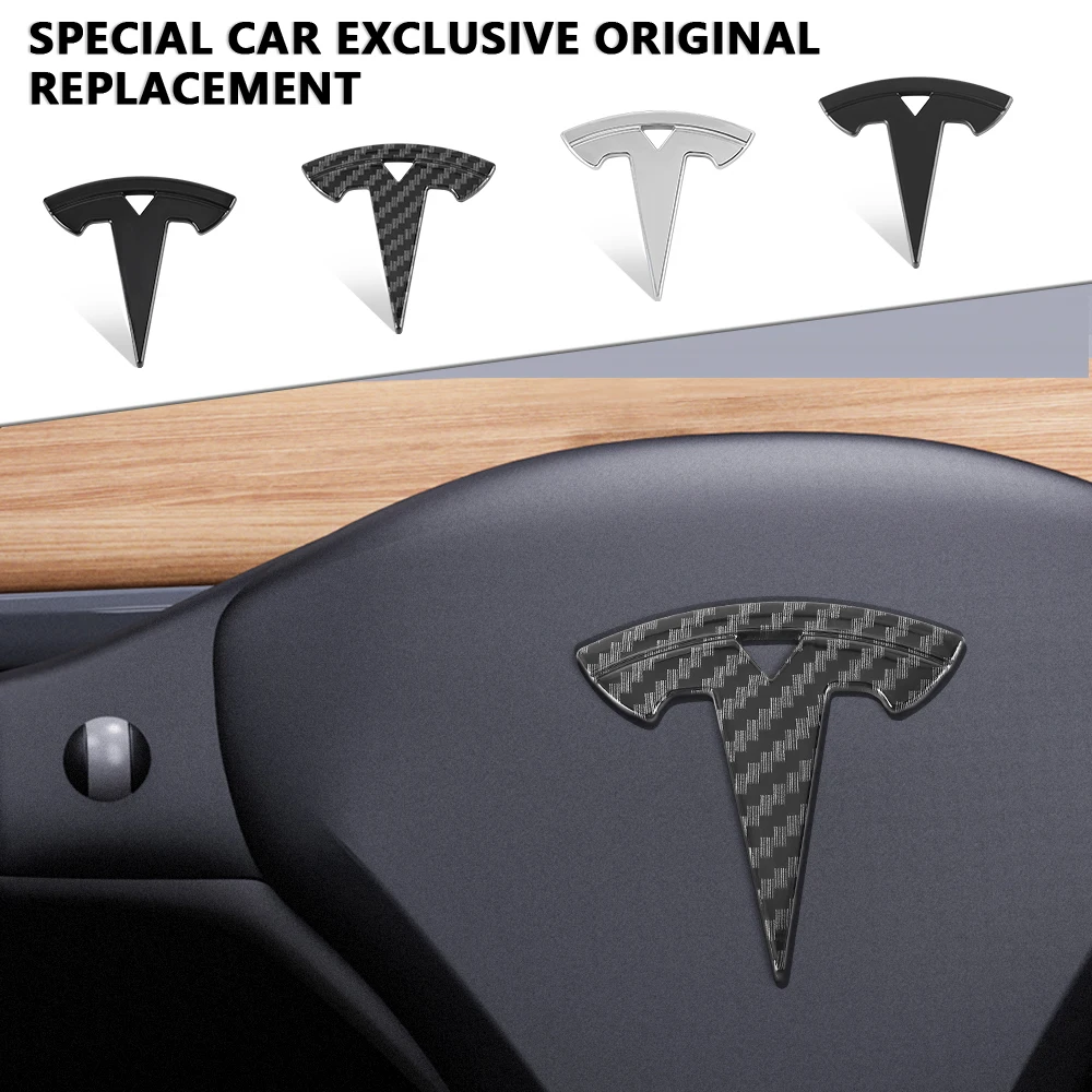 Tesla Model 3/Model S/Model X/Model Y 3D Steering Badge 3 Tesla Model 3/Model S/Model X/Model Y 3D Steering Badge - Image 3