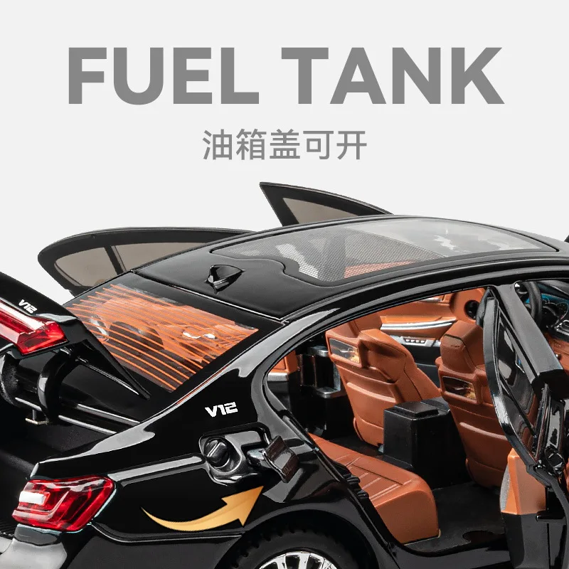 1:24 BMW 760LI Diecast Model Collectible 4 1:24 BMW 760LI Diecast Model Collectible - Image 4