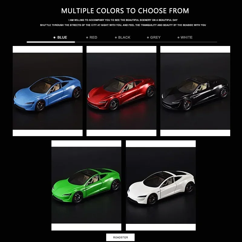 White 1:24 Diecast Roadster Sport Model 3 White 1:24 Diecast Roadster Sport Model - Image 3