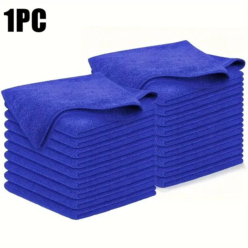 Vibrant Blue Microfiber Cleaning Cloths Set 9 Vibrant Blue Microfiber Cleaning Cloths Set - Image 9