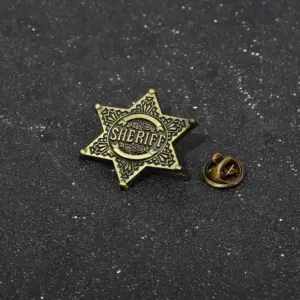 Western Hexagon Star Sheriff Badge Accessory 11 S31b4b149c8d747fcaedd40d9efdd4734N