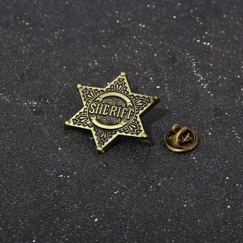 Western Hexagon Star Sheriff Badge Accessory 5 Western Hexagon Star Sheriff Badge Accessory - Image 5