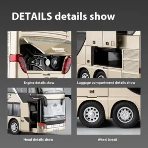 Luxury Double-Decker Model Bus 1:30 Scale 14 S31dddb02ffb14b169fddf9fb7d9c9571q