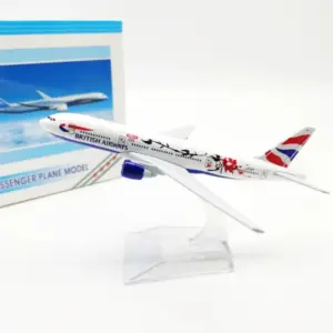 British Plum Blossom Airways B777 Diecast Model 6 S3204e68e4dc64921a38a98bae4bc2aacL