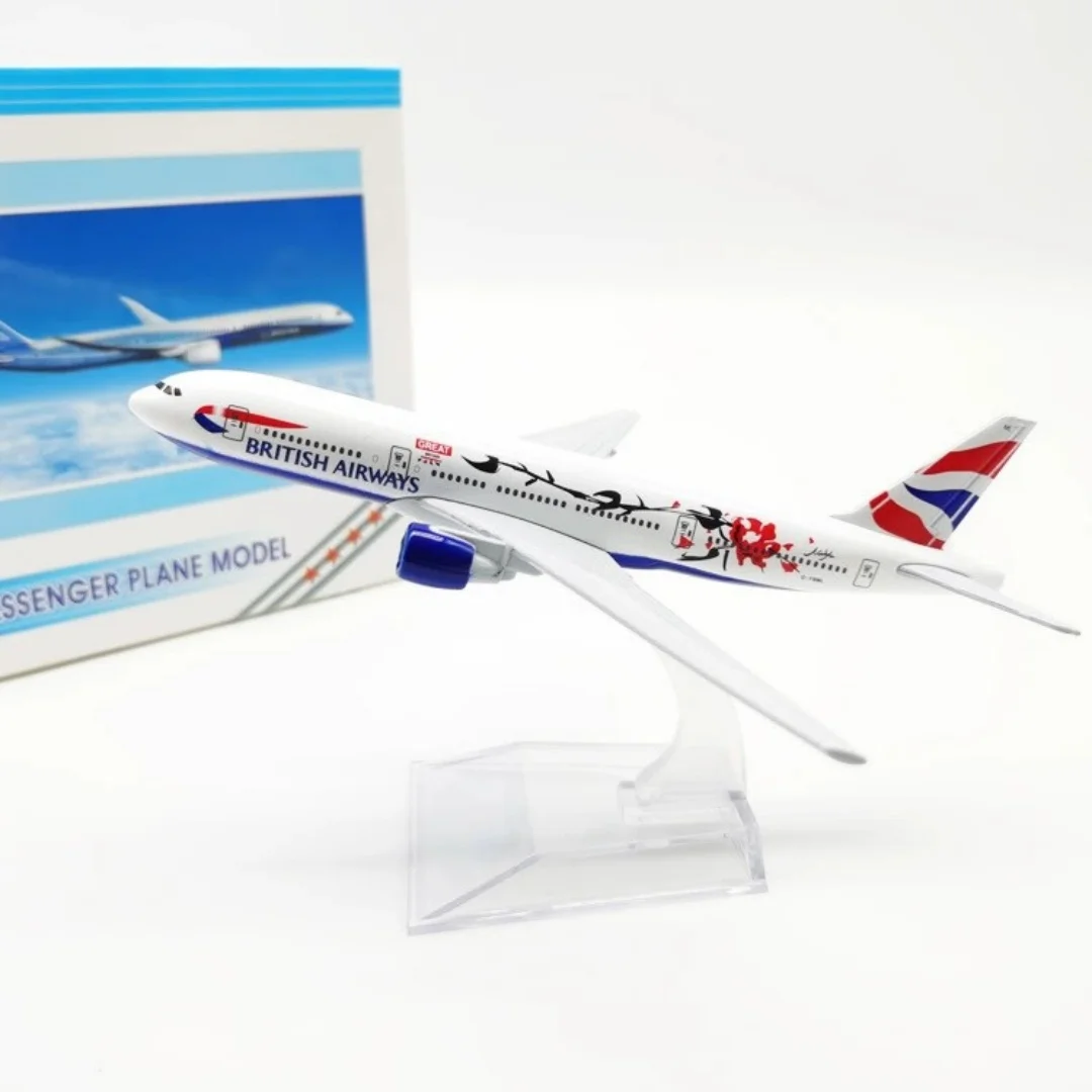 British Plum Blossom Airways B777 Diecast Model 2 British Plum Blossom Airways B777 Diecast Model - Image 2