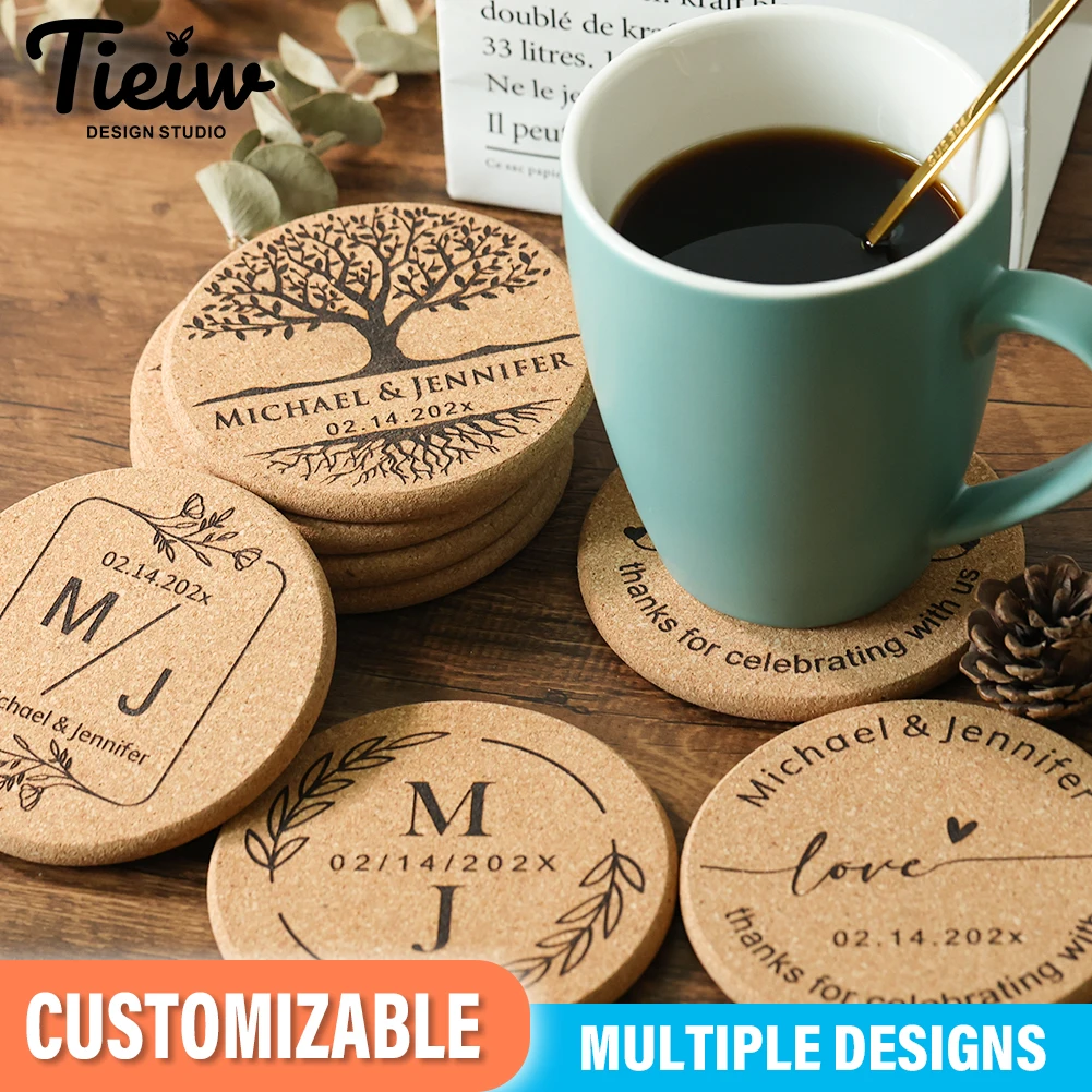 Personalized Eco Cork Coasters Set of 30 3 Personalized Eco Cork Coasters Set of 30 - Image 3
