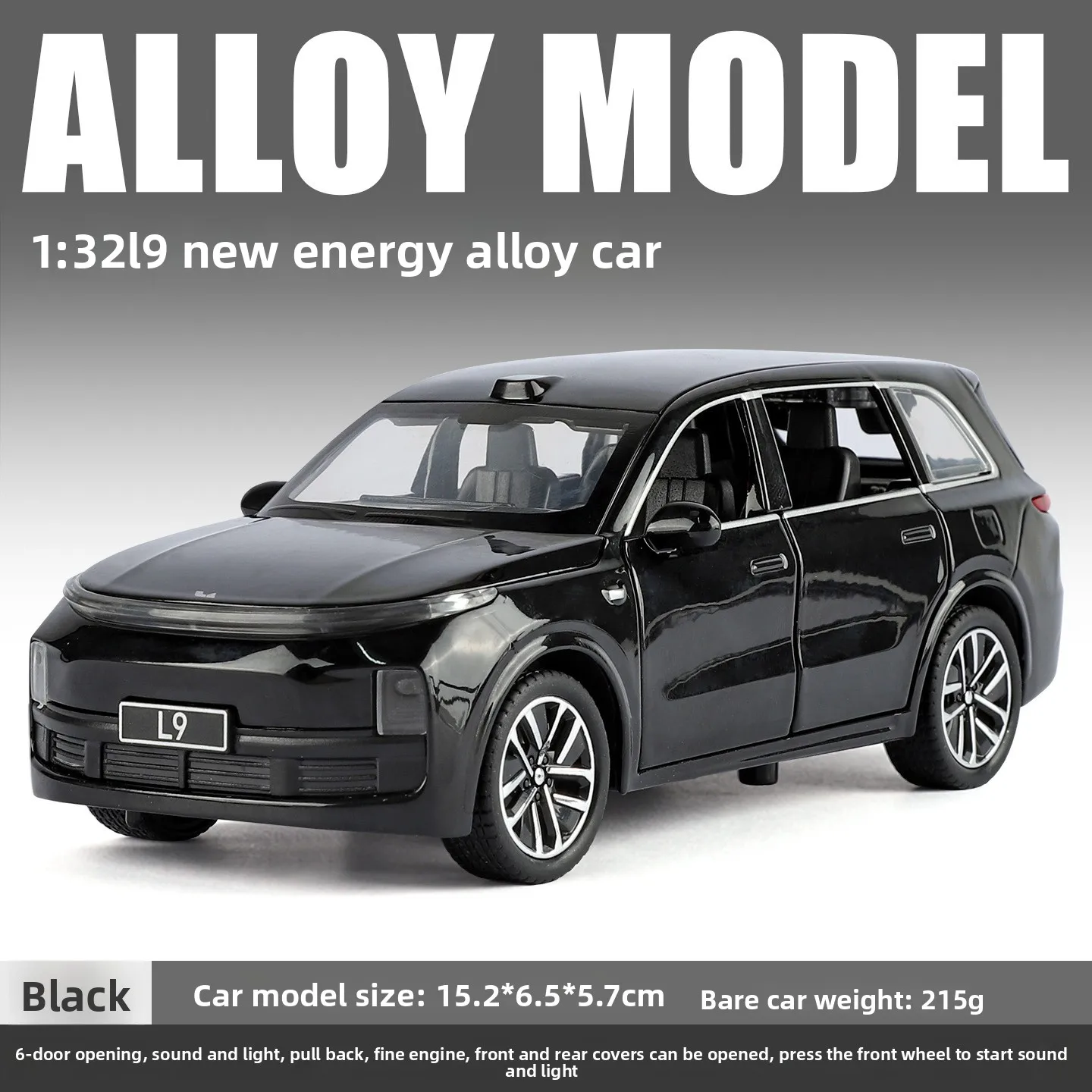 1:32 Scale Li Auto L9 SUV Diecast Model 7 1:32 Scale Li Auto L9 SUV Diecast Model - Image 7