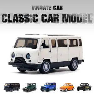 Vintage Diecast Pickup Van Model in Multiple Colors