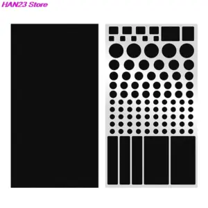 Black PVC Light-Blocking Sticker Sheet for Electronics