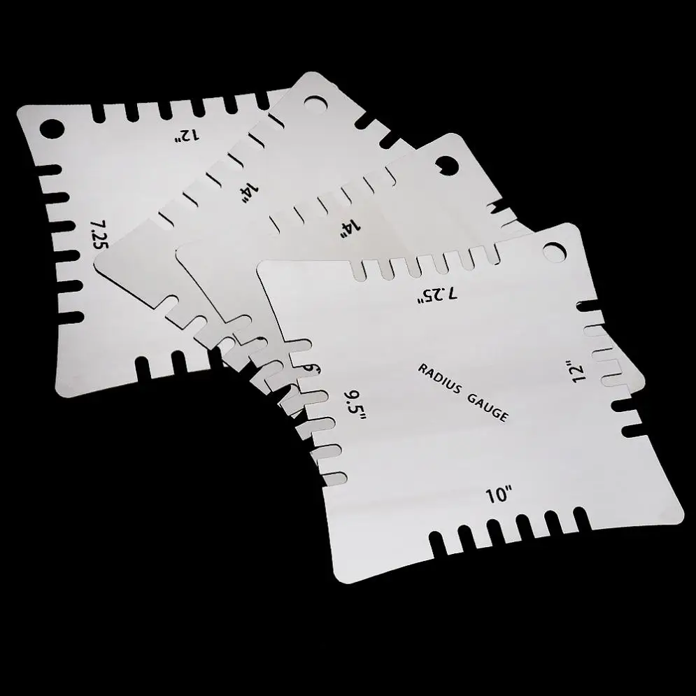 Stainless Steel Guitar Radius Gauge Set 2 Stainless Steel Guitar Radius Gauge Set - Image 2