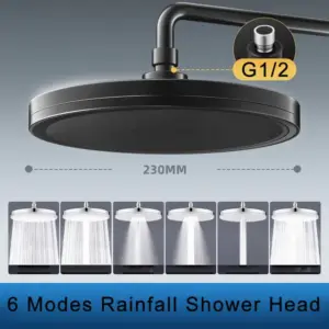230mm Rainfall Showerhead with 6 Modes 19 S32ccc68b64154af387138c4ce01299d71