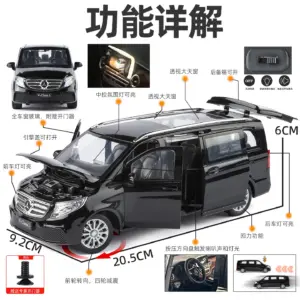 1:24 Black Diecast MPV Model for Collectors 11 S32f722ba81874c869cfdf580d7d9f2bdw