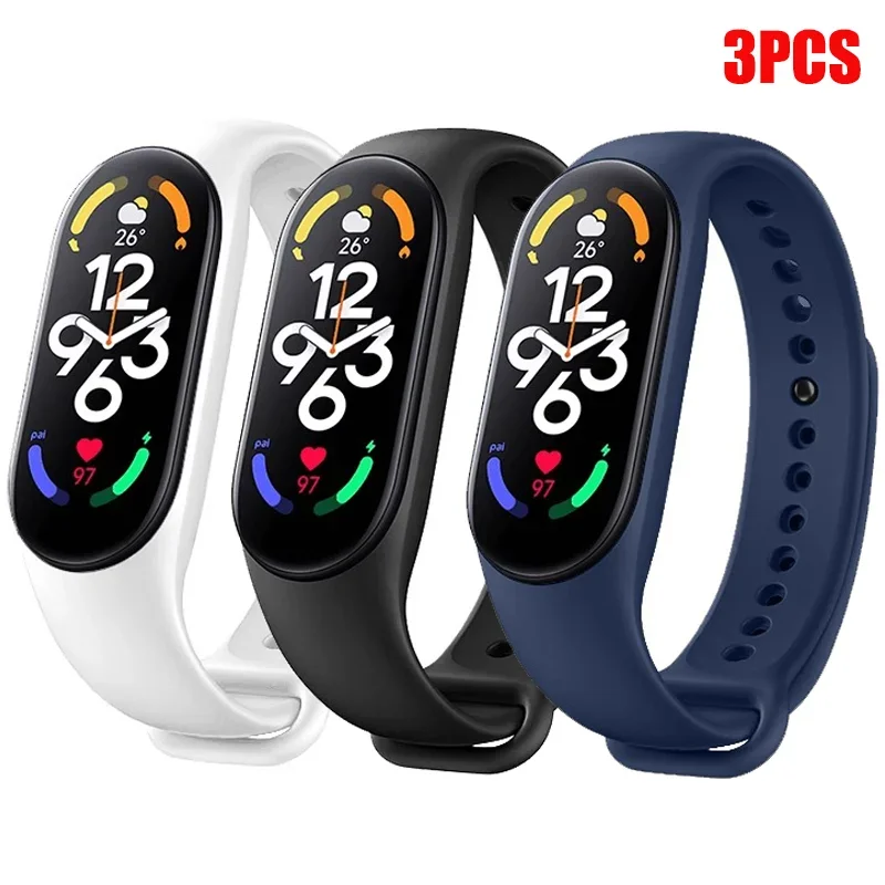 Silicone Wristbands for Xiaomi Mi Band 3-8 10 Silicone Wristbands for Xiaomi Mi Band 3-8 - Image 10