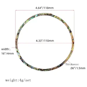 Abalone Guitar Rosette Inlay Set (2x12 pcs) 11 S3349b447b2a94f078a2b79d3f70a0d637