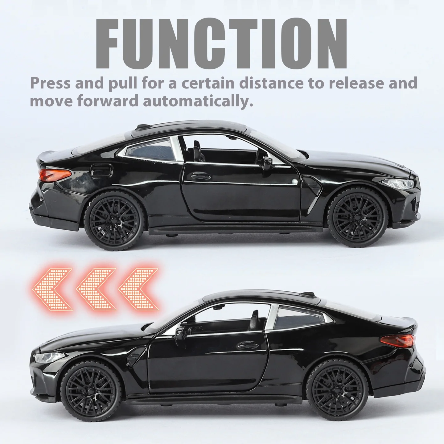 Vibrant Yellow 1:32 Diecast Model Car 5 Vibrant Yellow 1:32 Diecast Model Car - Image 5