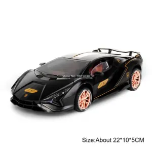 Lamborghini Sian 1:24 Diecast Model in Yellow 15 S3375196791a74a19aa6779cf154b63e4z