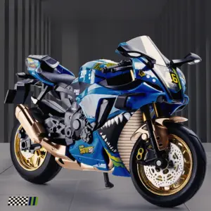 1:10 Scale Yamaha Racing Motorcycle Model