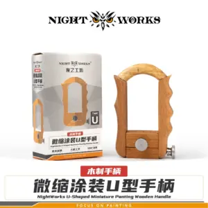 NightWorks Miniature Art Brush with Wooden Handle 12 S33bf7a914e2d4dabbb56892d1e553016k