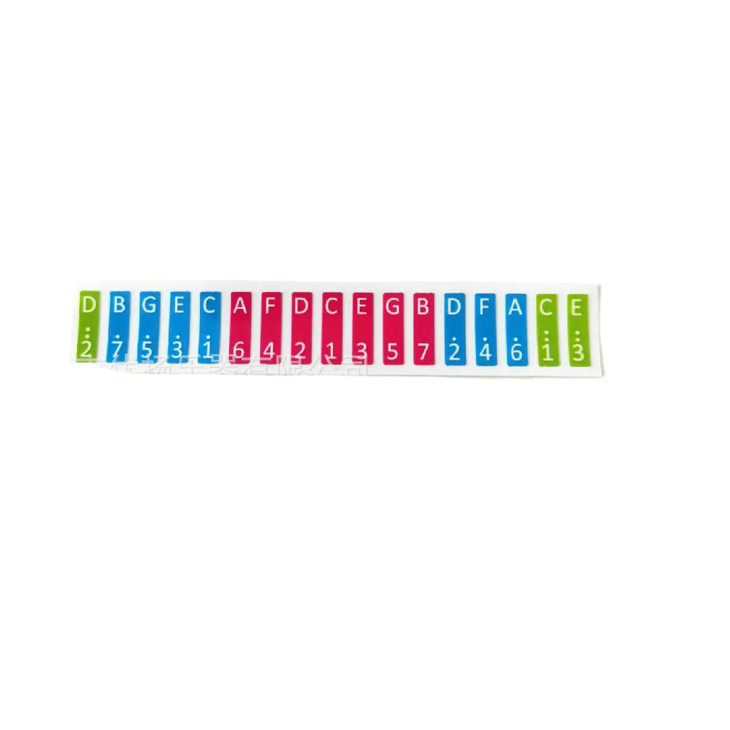 Colorful 17-Key Kalimba Note Sticker Set 10 Colorful 17-Key Kalimba Note Sticker Set - Image 10