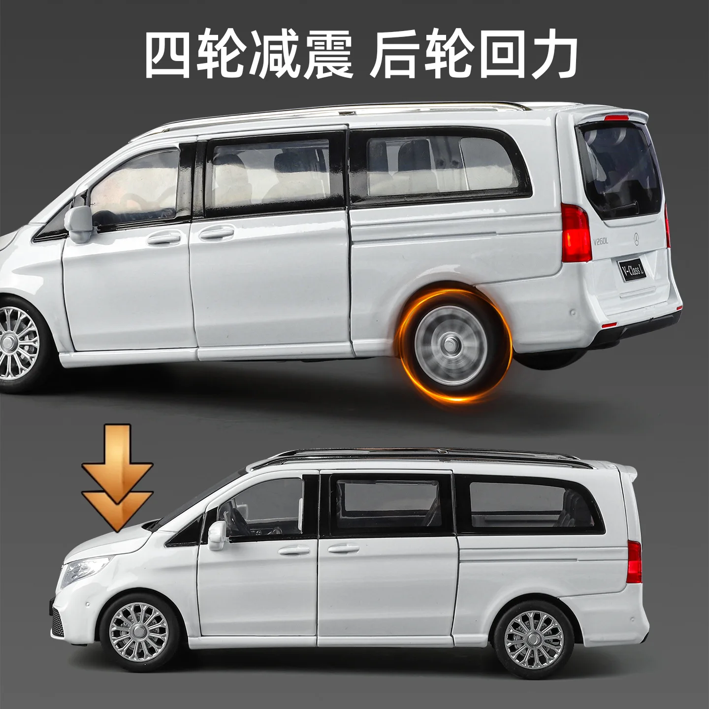 1:24 Black Diecast MPV Model for Collectors 3 1:24 Black Diecast MPV Model for Collectors - Image 3