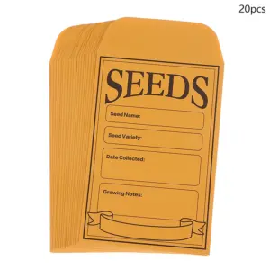 Eco-Friendly Kraft Seed Packets (20 Pack) 15 S341c9bebfc444c60b03a2baf3fcf125b4