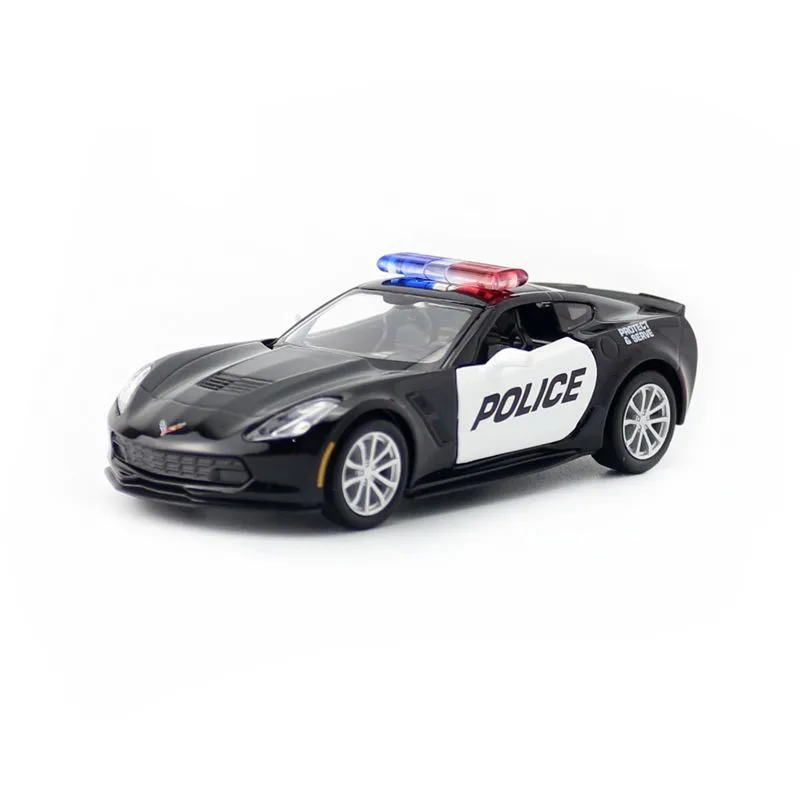 Black Chevrolet Corvette C7 Diecast Model 1:36 Scale 6 Black Chevrolet Corvette C7 Diecast Model 1:36 Scale - Image 6