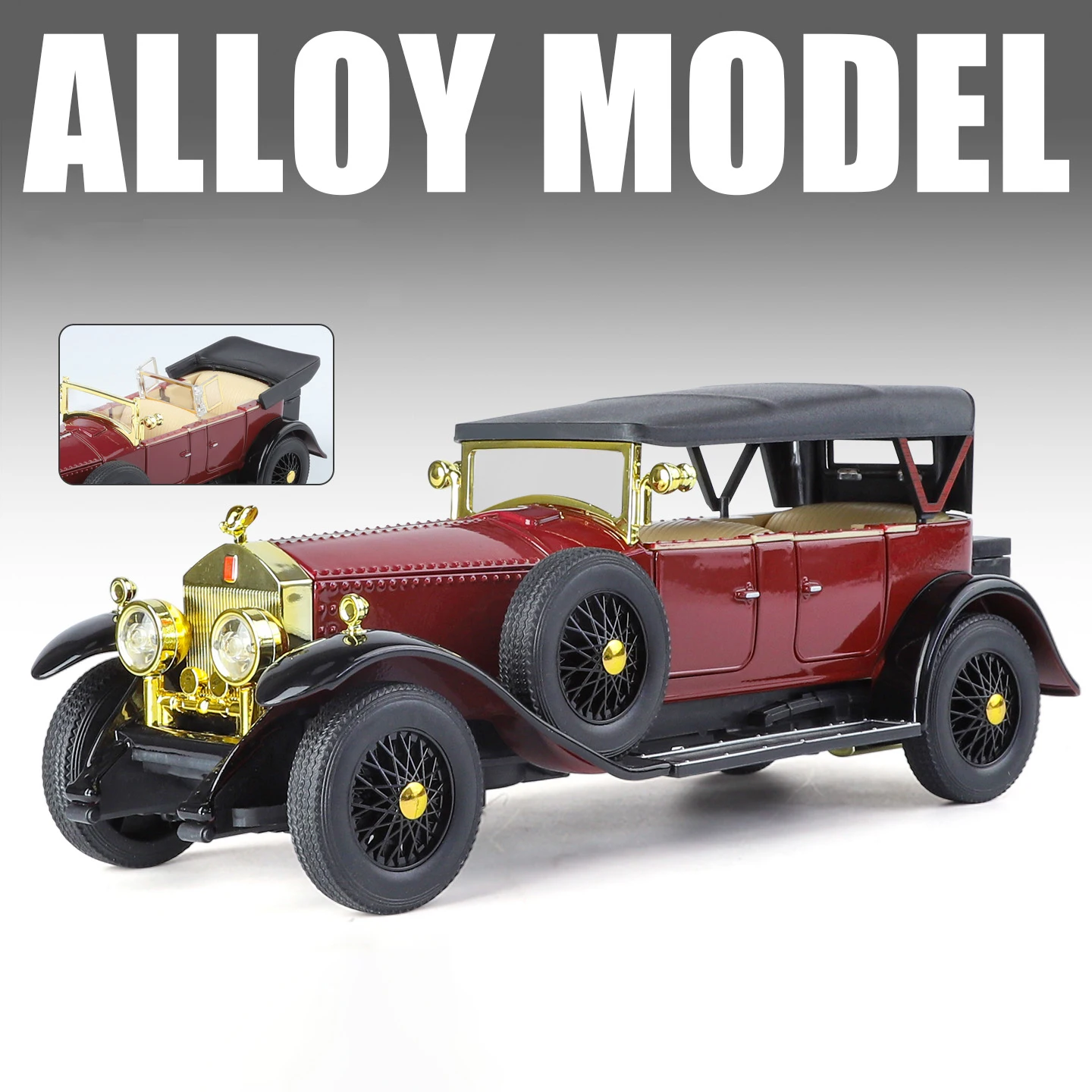1925 Rolls Royce Phantom I Diecast Model 1:24 9 1925 Rolls Royce Phantom I Diecast Model 1:24 - Image 9