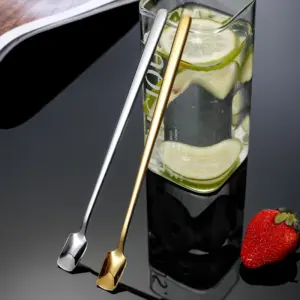 Elegant Gold Stainless Steel Stirring Spoon 14.8cm 11 S3490547b164e476da401f474facfc11bw