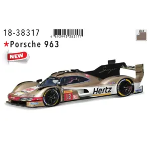 Gold Porsche 963 Diecast Model 1:43 Scale 4 S34b44c37944b45939bfaeb141b689a712