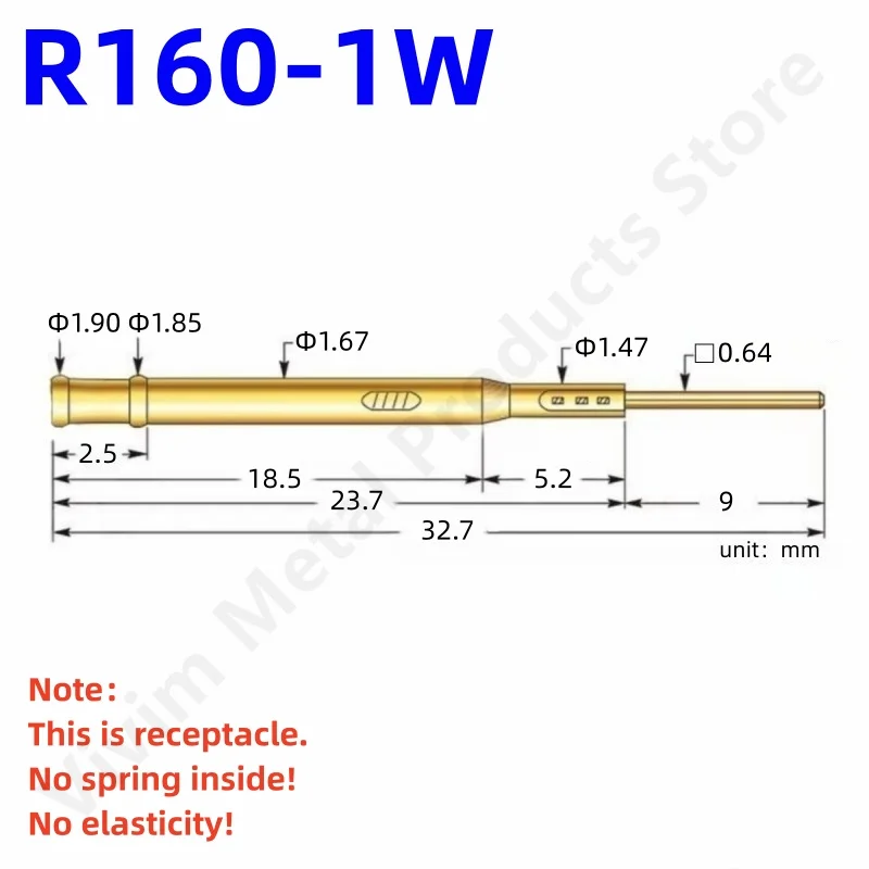 Brass Test Receptacle for ICT/FCT Probes 2 Brass Test Receptacle for ICT/FCT Probes - Image 2