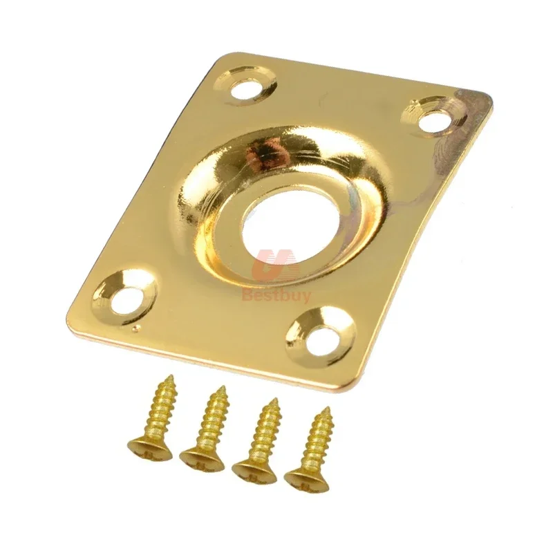 Bass Guitar Metal Jack Plates Set (10-Pack) 8 Bass Guitar Metal Jack Plates Set (10-Pack) - Image 8