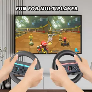 Black Switch 2 Racing Steering Wheels Set 12 S34e9c99b1b6a495eac809de84e4ce5bcQ